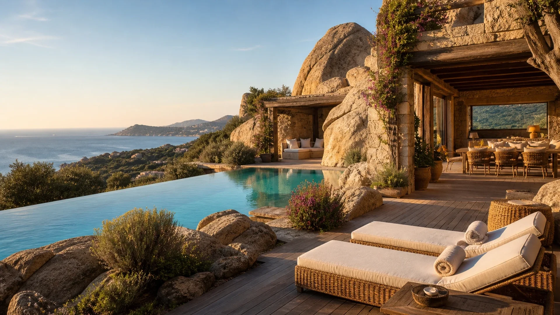 Costa Smeralda villa, Sardinia — EU GSP+ Bali furniture for the Mediterranean
