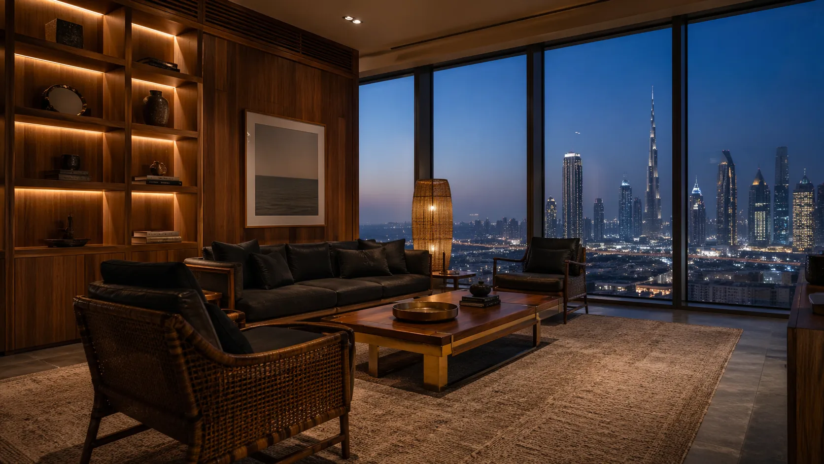 Private residence, Dubai — 35-piece statement FF&E in reclaimed teak and solid brass by Ubud Atelier